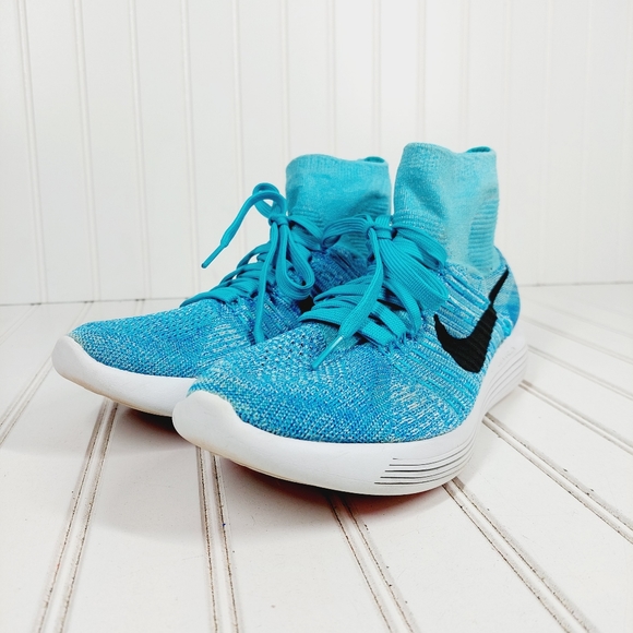 Nike Lunarepic Flyknit Lace Up Synthetic Running Shoes i748 - Picture 2 of 13